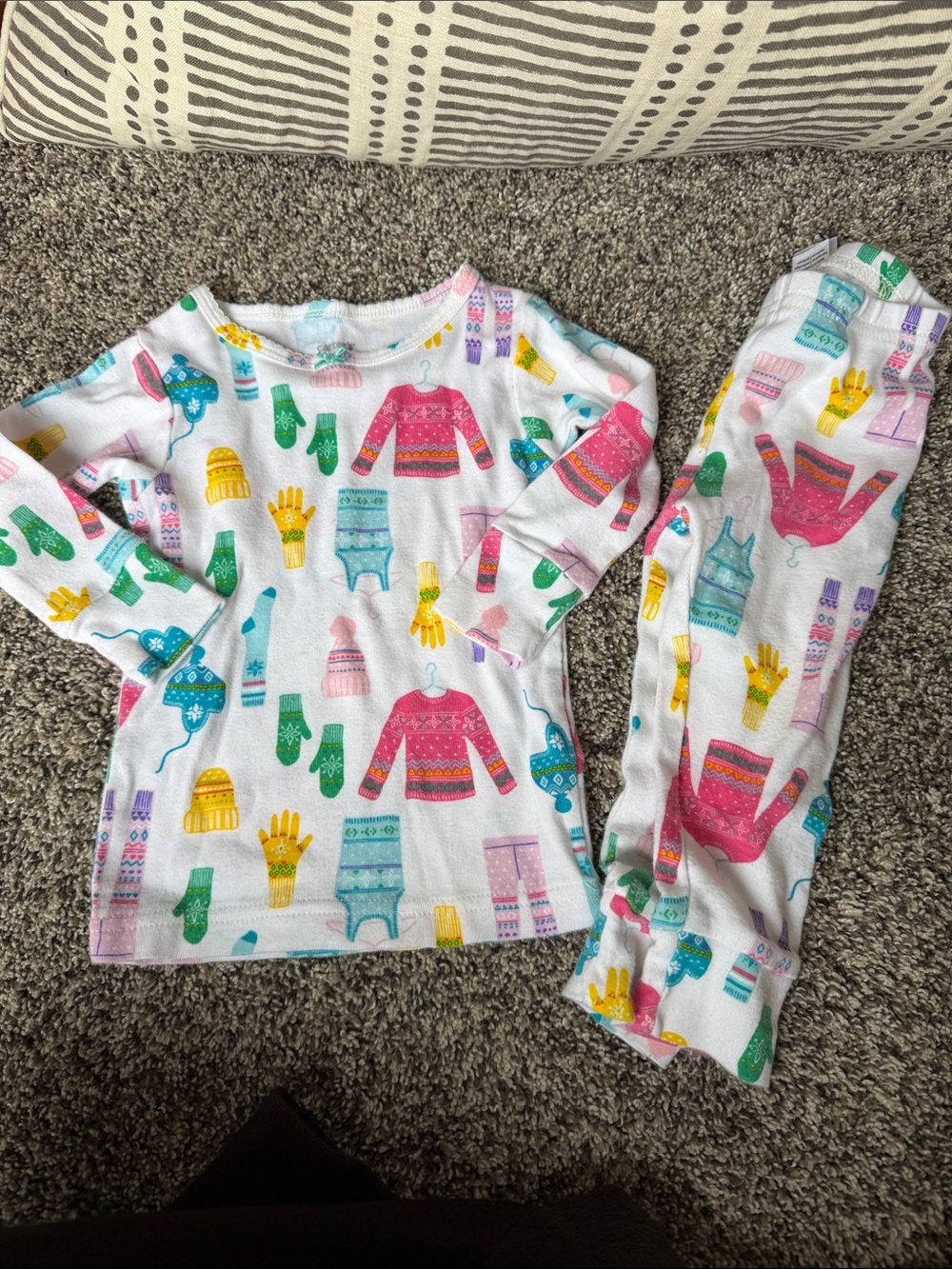 Carters cotton long sleeve pajama set size 9m